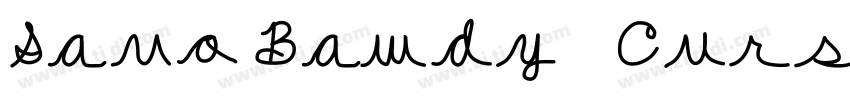 Savo Bawdy   Cursive字体转换
